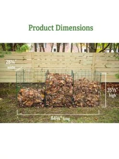 3-Bin Wire Composter -Garden Care Specialty Store 40 280 dims GSC
