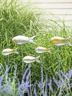 Fish Out Of Water Garden Stakes, Set Of 5 -Garden Care Specialty Store 8593672 9131 tif