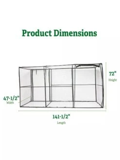 Crop Cage, 4' X 12' -Garden Care Specialty Store 8596540 2