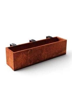 Veradek Metallic Series Corten Steel Railing Planters 6 Veradek Metallic Series Corten Steel Railing Planters -Garden Care Specialty Store 8611611 05v