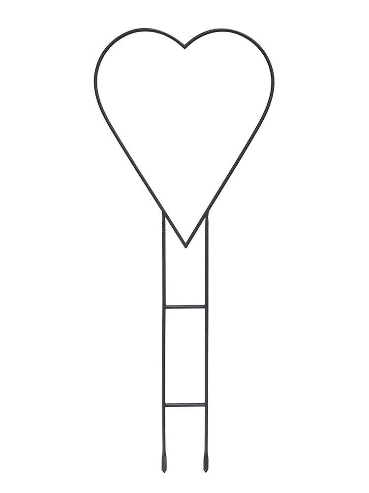 Achla Heart Trellis, 64" Achla Heart Trellis, 64" -Garden Care Specialty Store 8611784 01v achla heart trellis 64 inch powder coated wrought iron