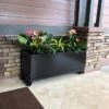 Nice Aluminum Trough Planter With Casters, 19" High -Garden Care Specialty Store 8612402 04V jpg