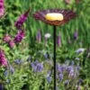 Glass Flower Butterfly Feeder Stake -Garden Care Specialty Store 8612573 0022 glass flower butterfly feeder stake