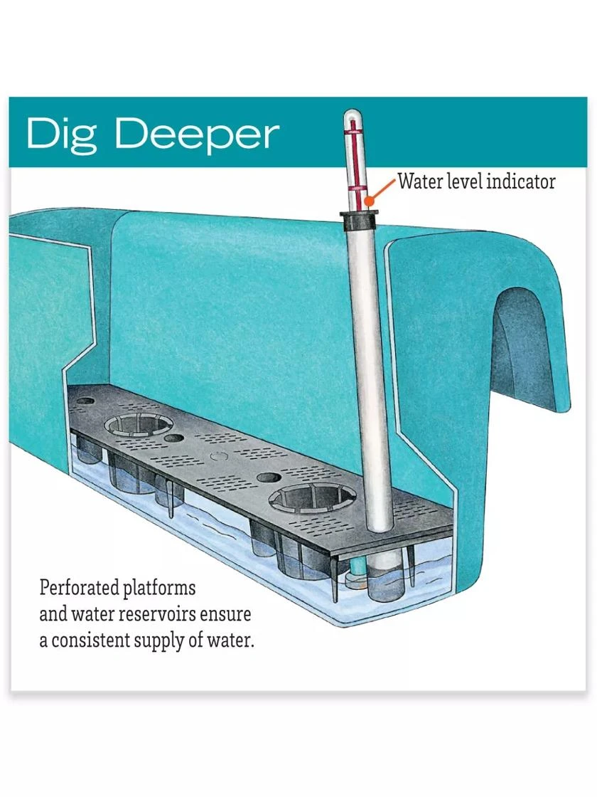 Viva Self-Watering Balcony Railing Planter Viva Self-Watering Balcony Railing Planter -Garden Care Specialty Store hiw 8586699